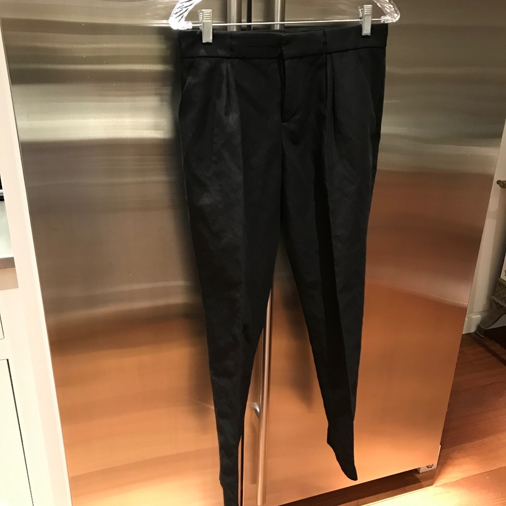 Theory linen pants pleated front sz4
